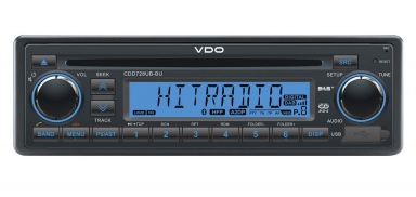 VDO CDD728 UB DAB CD Bluetooth 24V Truck Radio