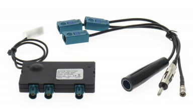 Car Aerial Active Splitter AM FM DAB with FAKRA and Adaptors