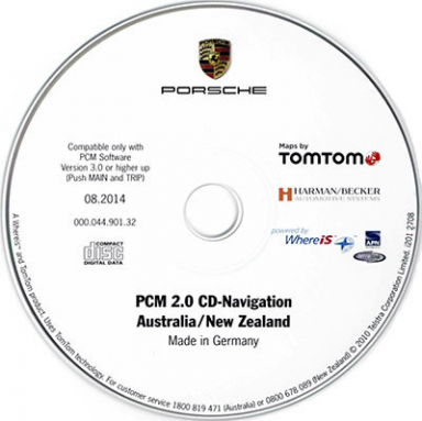 Navigation CD for Porsche PCM 2.0