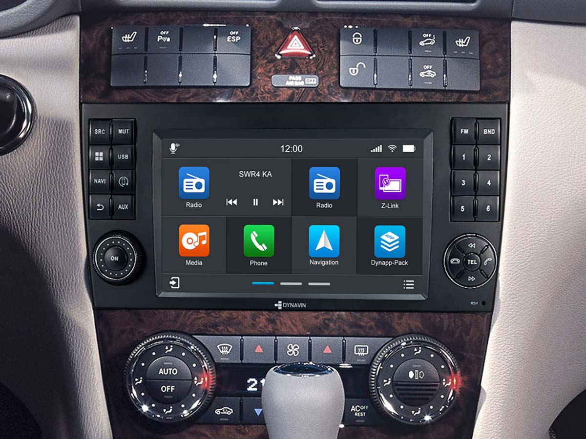 Dynavin Carplay Android Auto System Mercedes C Class Premium