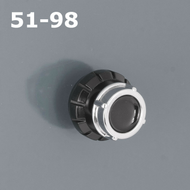 RetroSound Black Dot Chrome Knob Set 51-98